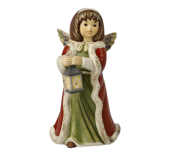 Winter forest engel Bright Evening Light 15 cm fra Goebel