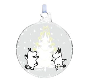 Mummi julekule 9 cm Winter Magic juletre fra Muurla