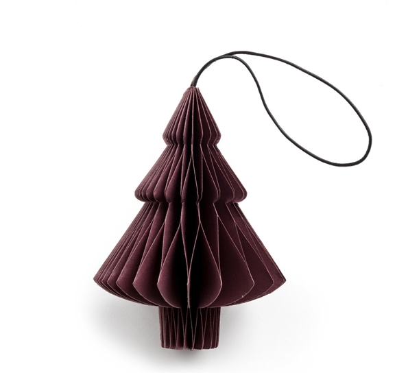 Tree dark red juledekorasjon Nordstjerne
