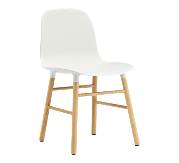Form stol hvit eik fra Normann Copenhagen