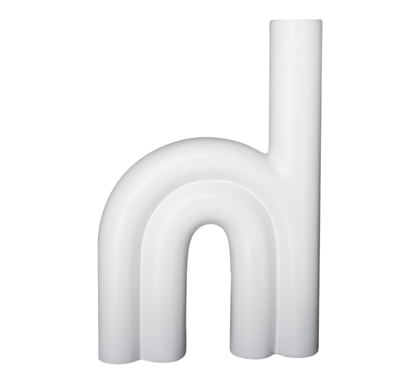 Rope vase hvit 20x5x30cm fra DBKD