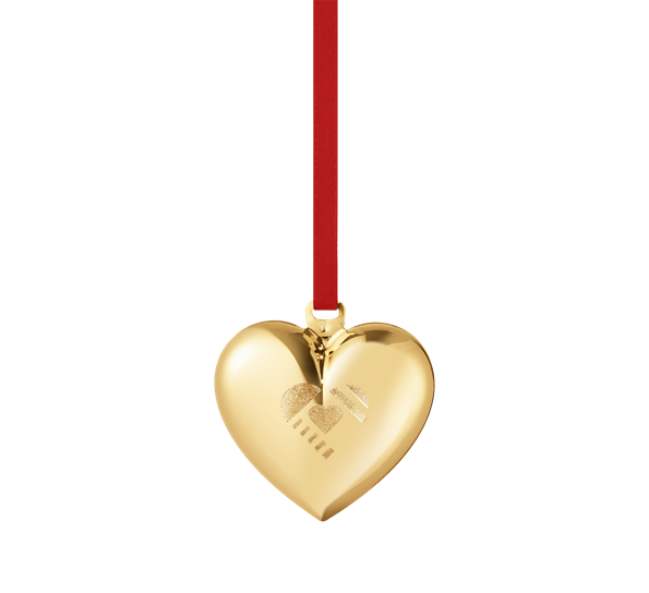 2019 julehjerte gull fra Georg Jensen