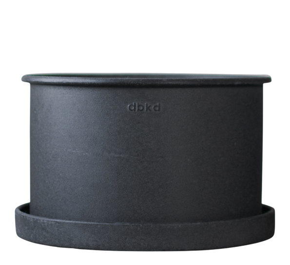 Plant bowl utekrukke ø35 cm h20 cm sort fra DBKD
