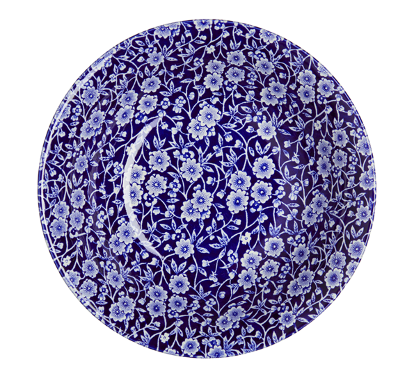 Blue Calico tallerken dyp fra Burleigh