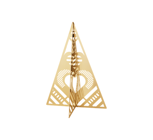 Christmas Collectibles juletre gull medium fra Georg Jensen