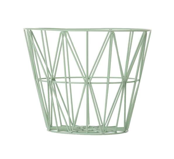 Wire kurv mint medium fra Ferm Living