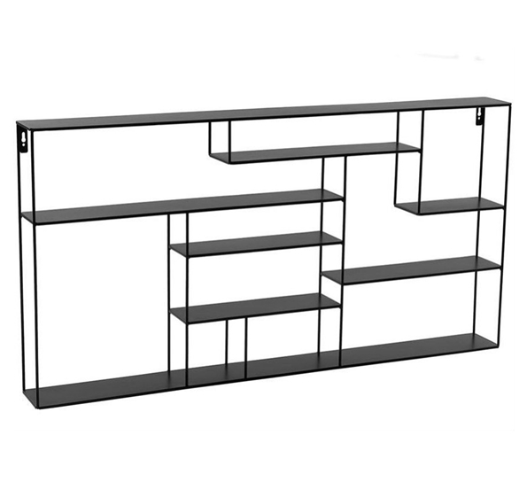 Labyrint hylle bred 60x118 cm sort fra Bruka Design