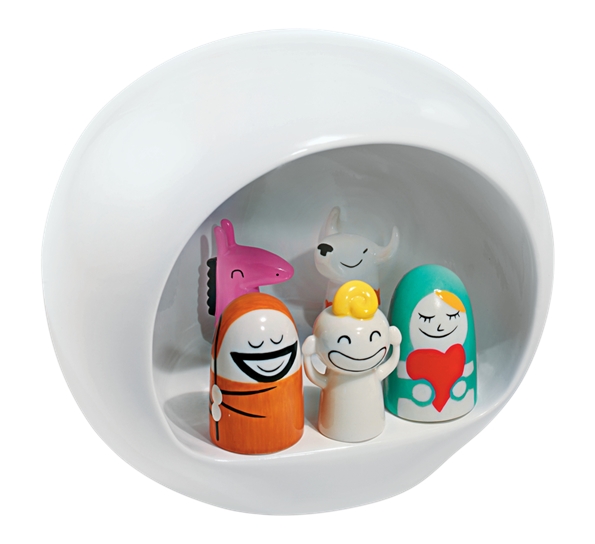 Presepe julekrybbe hvit 6 deler fra Alessi