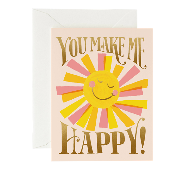 Kort You Make Me Happy fra Rifle Paper Co.