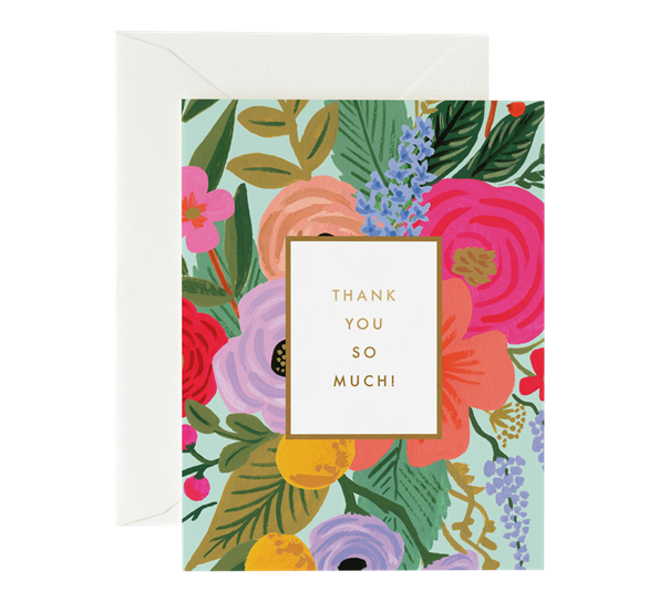 Kort Garden Party Thank You fra Rifle Paper Co.