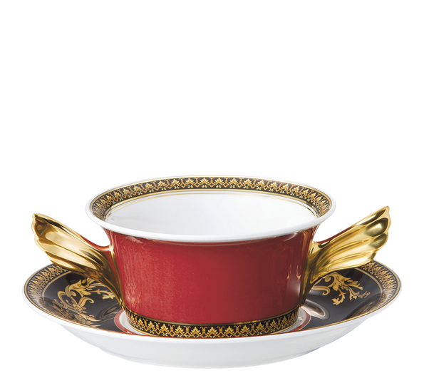 Medusa buljongkopp med skål 30 cl fra Versace