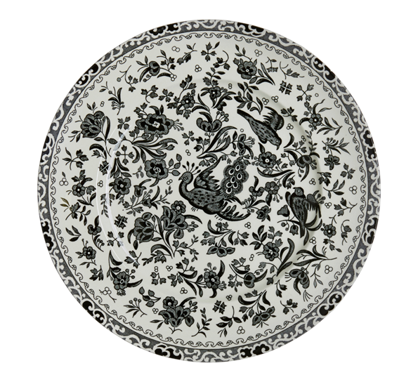 Black Regal Peacock asjett 22 cm fra Burleigh