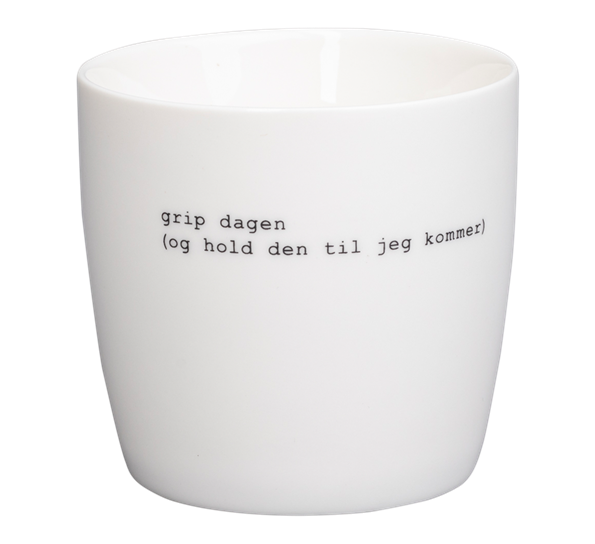 Krus Grip dagen 30 cl hvit fra Sögne Home