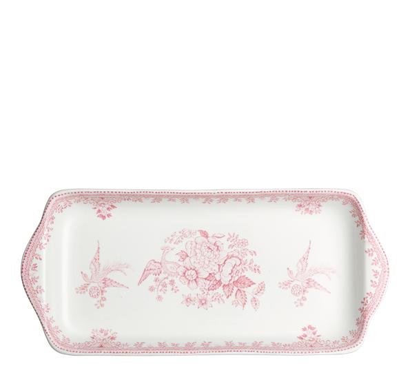 Pink Asiatic Pheasants sandwichfat 28 cm fra Burleigh