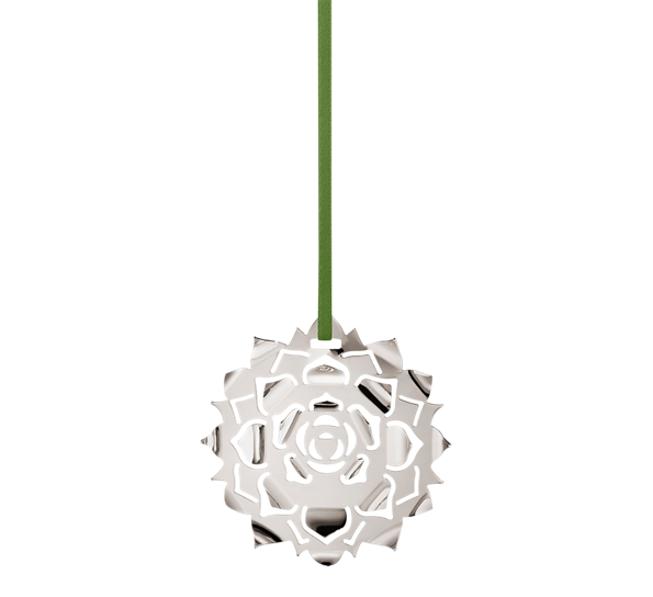 CC 2020 juleornament Ice Rosette palladium fra Georg Jensen