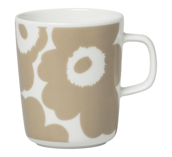 Unikko krus 2,5 dl hvit beige fra Marimekko