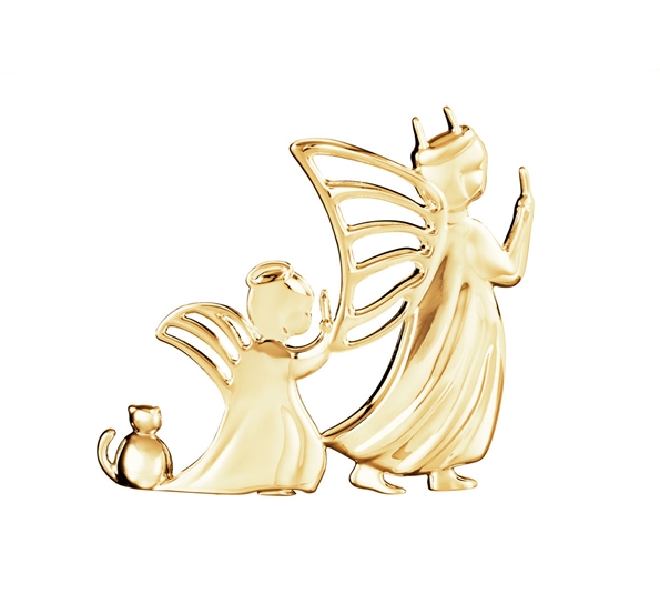 Karen Blixen luciatog bordpynt forgylt fra Rosendahl