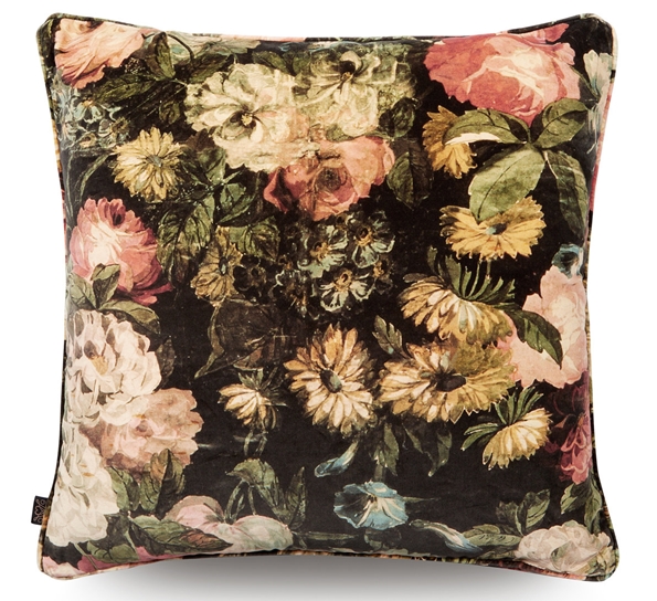 Midnight Garden fløyelspute 60x60 cm multi