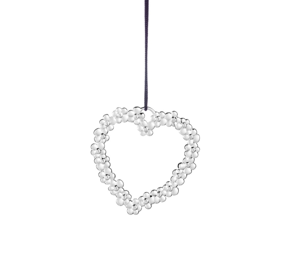 Karen Blixen blomsterhjerte forsølvet 1 fra Rosendahl