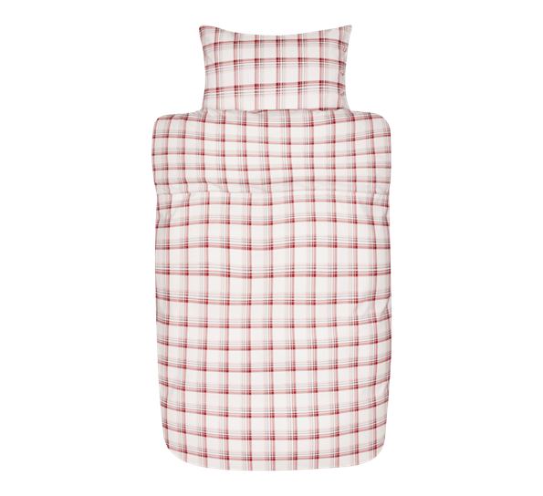Helmer sengesett flanell rød 200x220cm fra Høie