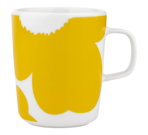 Oiva Iso unikko krus 2,5 dl gul fra Marimekko