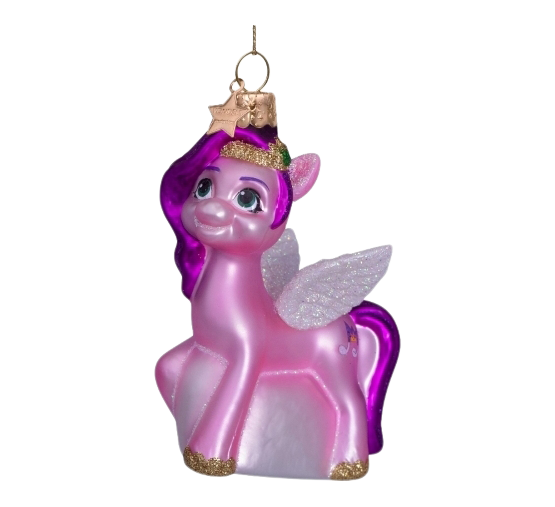 Glassornament My Little Pony Pipp H9 cm i eske fra Vondels