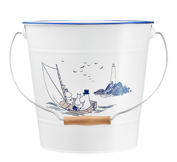 Mummi bøtte 10L Sailors hvit fra Muurla