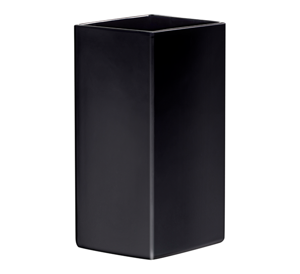 Ruutu keramisk vase 33 cm sort fra Iittala
