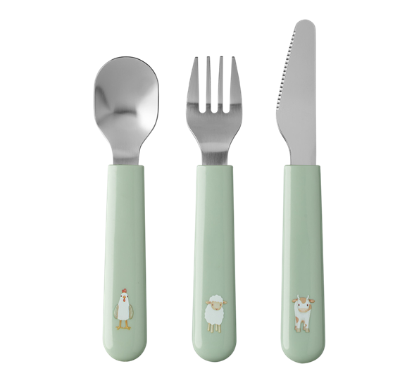Mio barnebestikk Little Farm 3-deler fra Mepal