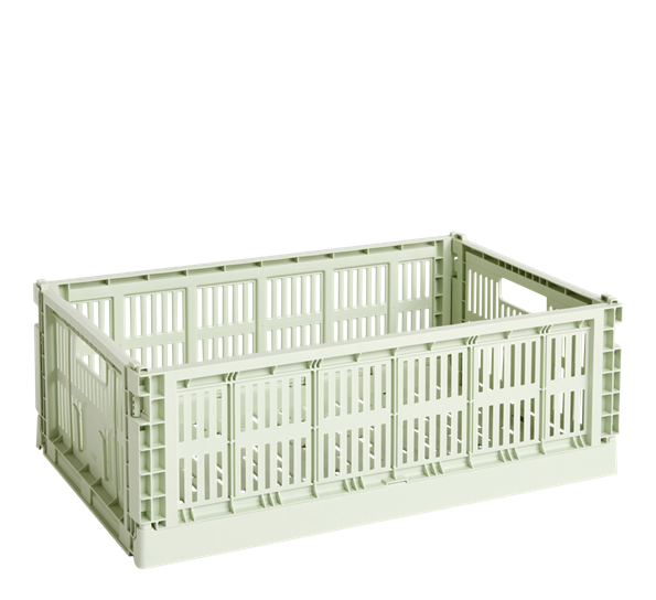 Colour Crate 34,5x53x18,5 cm mintgrønn oppbevaringskasse fra HAY