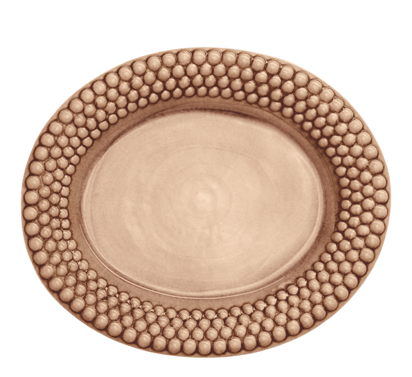 Bubbles serveringsfat 35x30 cm cinnamon fra Mateus