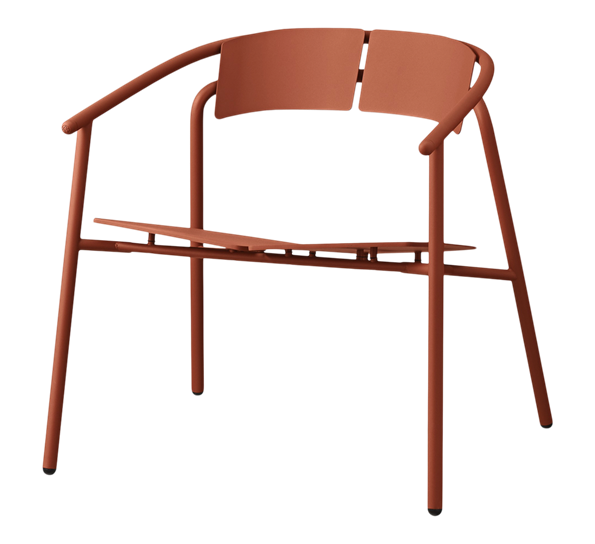 Novo lounge stol med armlen ginger bread H72 cm fra AYTM