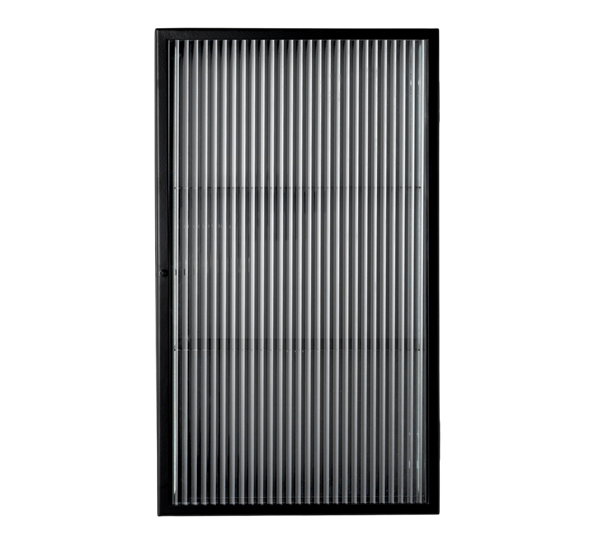 Haze veggskap rillet glass sort fra Ferm Living