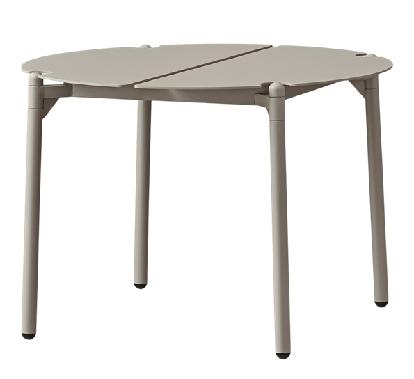 Novo lounge bord rundt taupe ø50 x H35 cm fra AYTM