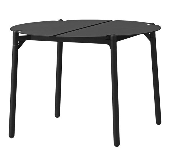 Novo lounge bord rundt svart svart ø50 x H35 cm fra AYTM