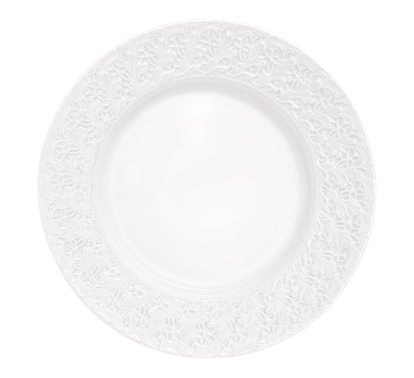 Lace tallerken 32 cm hvit fra Mateus