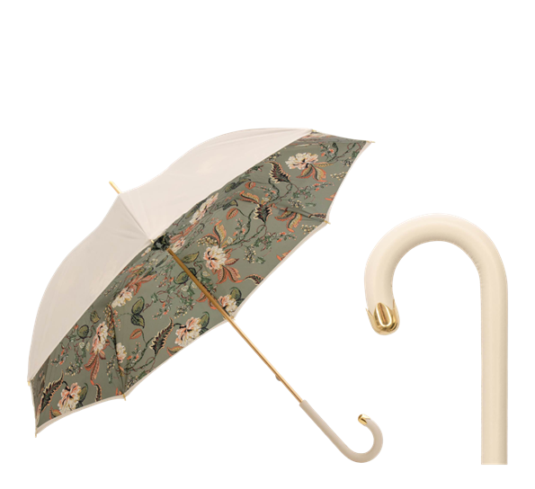 Paraply lang klassisk elfenben fra Pasotti Ombrelli