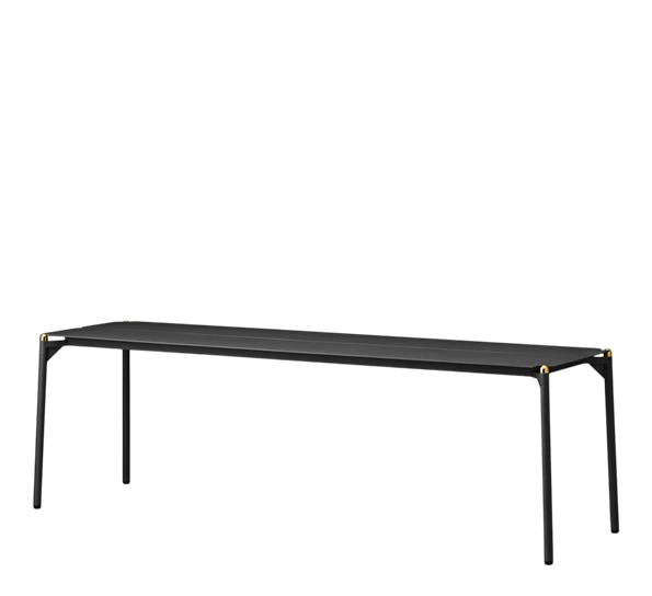 Novo benk sort gull 145 x W42 x H45,5 cm fra AYTM
