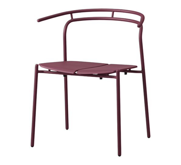 Novo spisestol bordeaux 53,9 x W62,5 x H74,6 cm fra AYTM