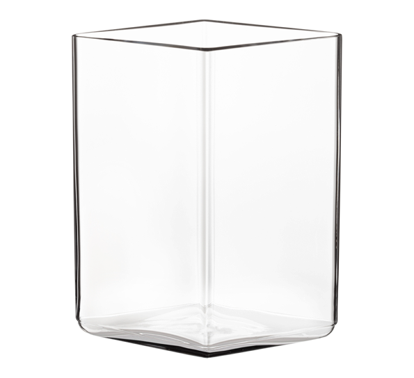 Ruutu vase 14 cm klar fra Iittala