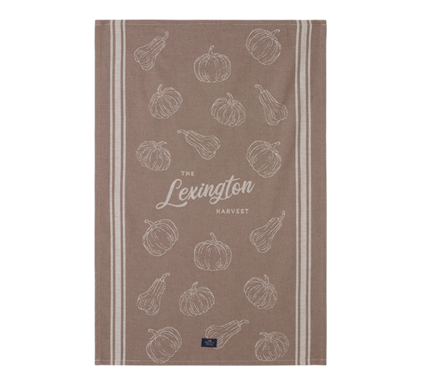 Organic kjøkkenhåndkle 50x70 cm brun beige Lexington