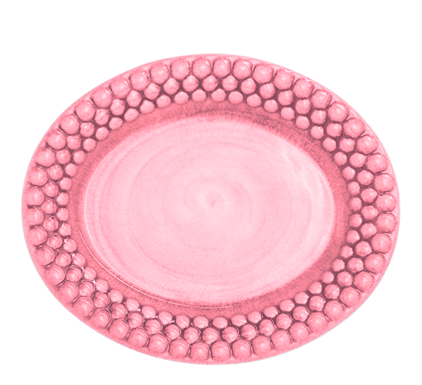 Bubbles asjett 20x16 cm rosa fra Mateus