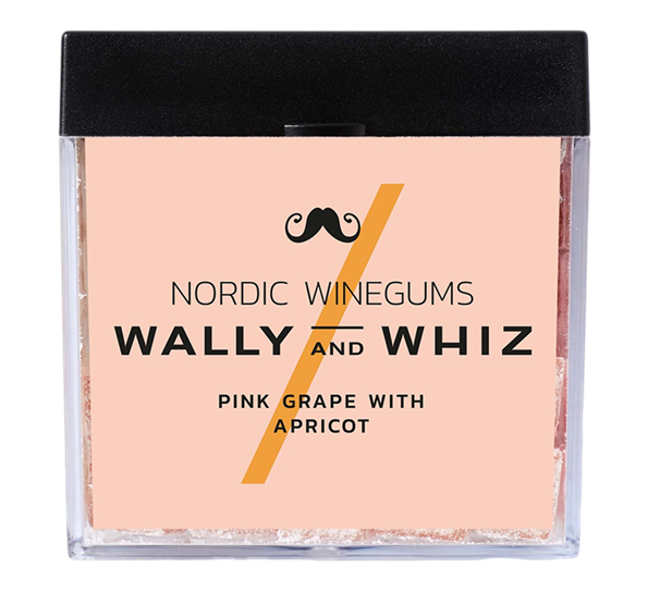 Cube vingummi rosa grapefrukt med aprikos 140 g fra Wally & Whiz