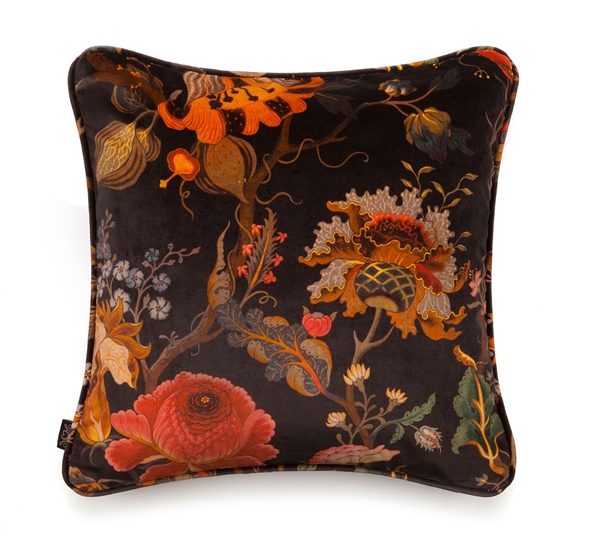 Artemis fløyelspute 45x45 cm sort