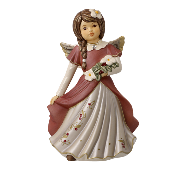 Winter Berry engel Winter Blossom Magic med Swarovski®-krystall 15 cm fra Goebel