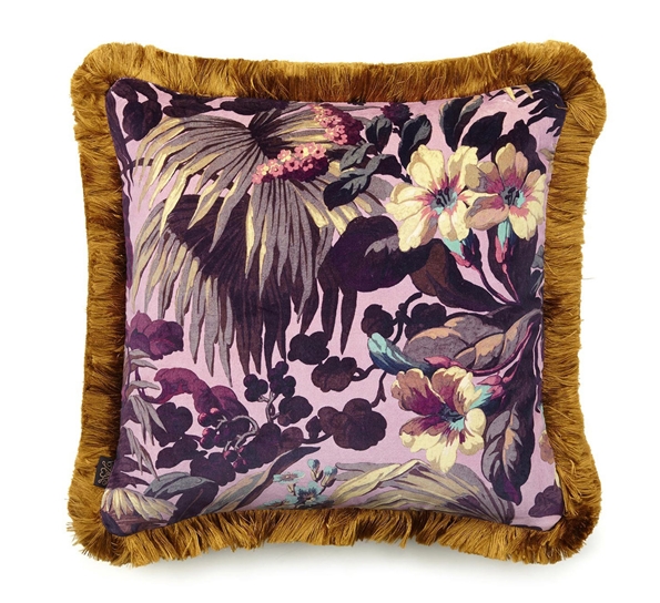 Limerence fløyelspute 45x45 cm rose quartz