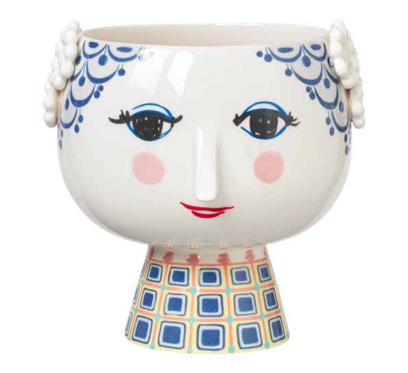 Eva potteskjuler blå ø18,5 cm fra Bjørn Wiinblad