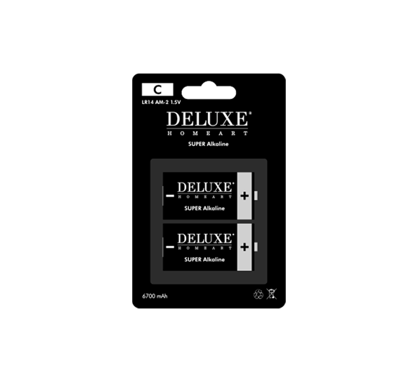 Real Flame C-batteri 2 pk fra Deluxehomeart