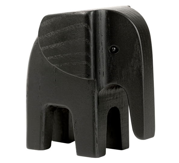 Elefant sort ask 7 cm fra Novoform