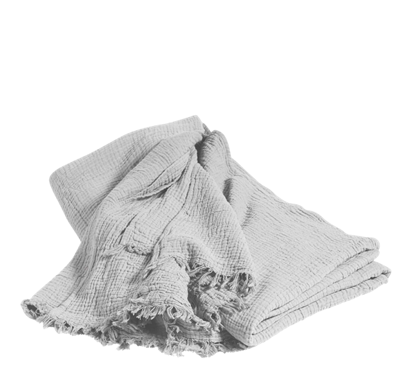 Crinkle sengeteppe 260x260 cm grå fra HAY